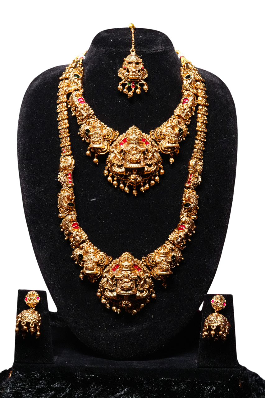 3D Model Temple Bridal Jewellery Set
